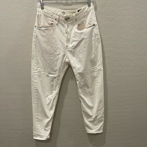 Rag & Bone White Button Fly Pants